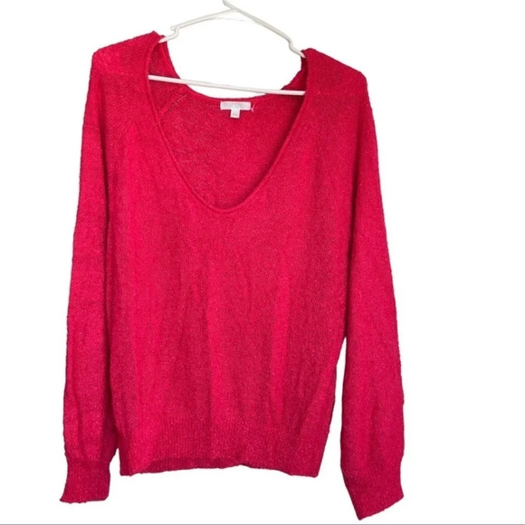 NWT ABOUND Deep V-Neck Pink Sweater Size L - Picture 1 of 7